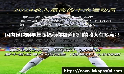 国内足球明星年薪揭秘你知道他们的收入有多高吗