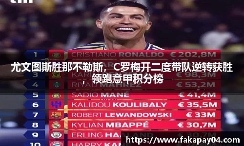 尤文图斯胜那不勒斯，C罗梅开二度带队逆转获胜，领跑意甲积分榜